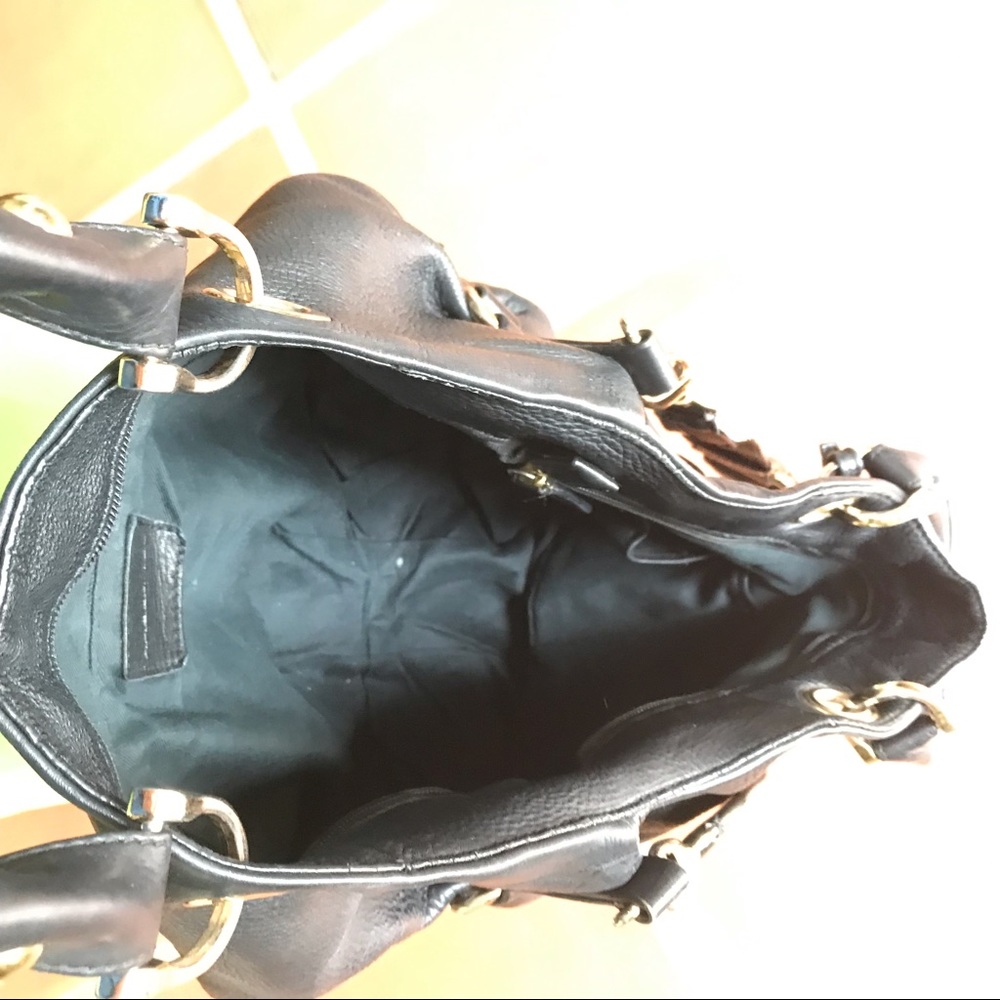 Rabeanco black leather (real) handbag - Picture 8 of 8
